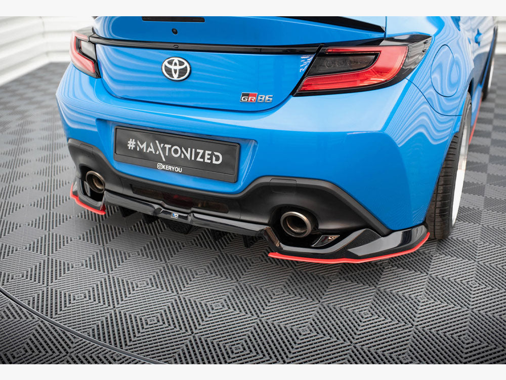 Maxton Design Central Rear Splitter (Vertical Bars) V.2 Toyota GR86 Mk1