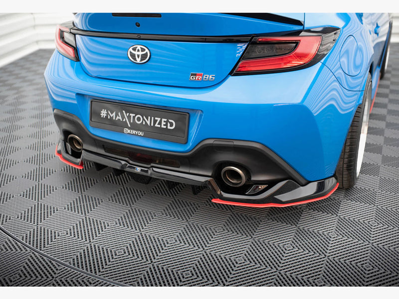 Maxton Design Central Rear Splitter (Vertical Bars) V.2 Toyota GR86 Mk1