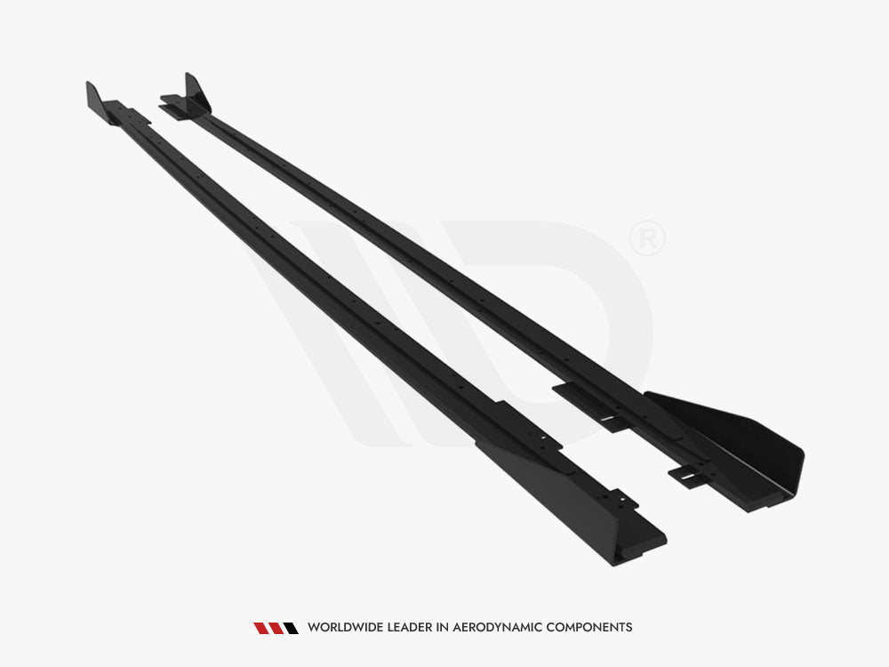 Maxton Design Street PRO Side Skirts Diffusers V.1 + Flaps Audi RS3 Sedan 8V Facelift