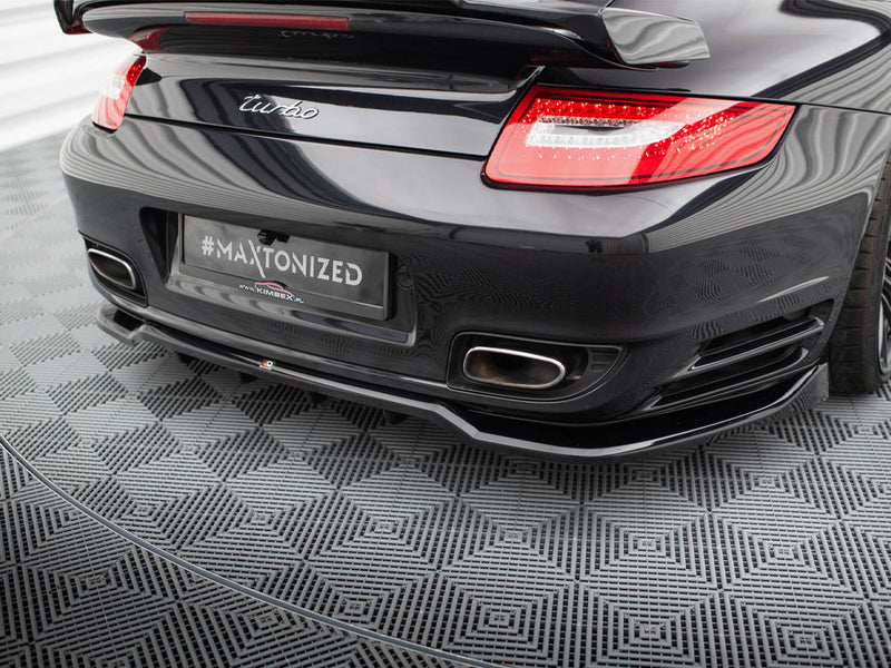 Maxton Design Rear Splitter (Vertical Bars) Porsche 911 Turbo 997