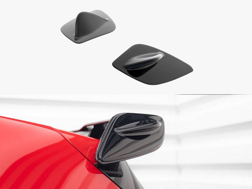 Maxton Design Spoiler Side Extensions Mercedes A W176 AMG Facelift - Carbon Look