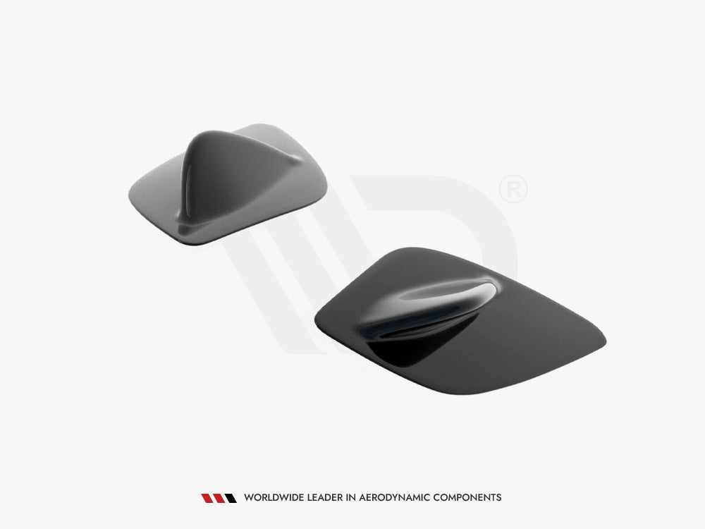 Maxton Design Spoiler Side Extensions Mercedes A W176 AMG Facelift - Carbon Look