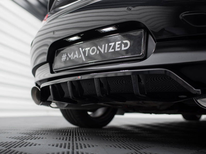 Maxton Design Central Rear Splitter (Vertical Bars) BMW Z4 M-Pack E89 Facelift