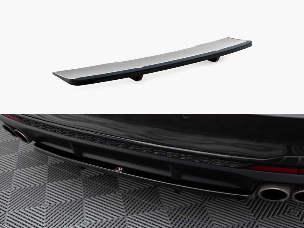 Maxton Design Central Rear Splitter (Vertical Bars) Audi S4 B9 Facelift