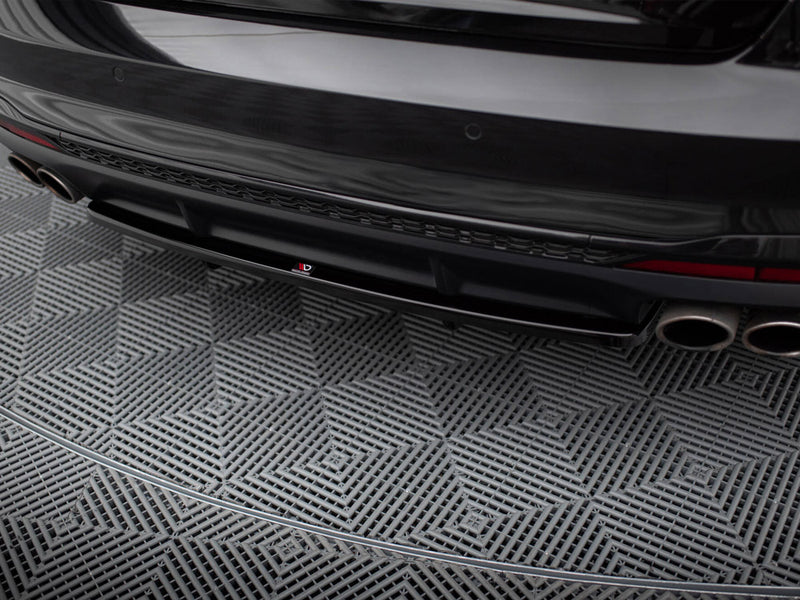 Maxton Design Central Rear Splitter (Vertical Bars) Audi S4 B9 Facelift
