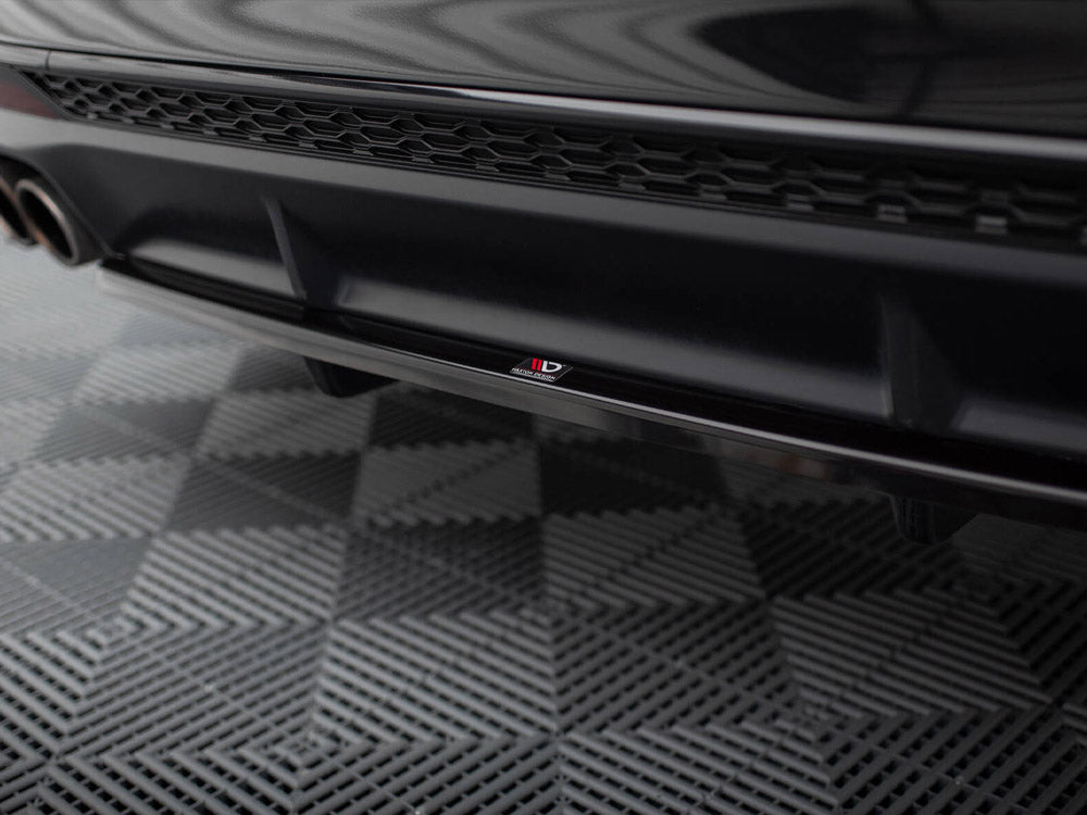 Maxton Design Central Rear Splitter (Vertical Bars) Audi S4 B9 Facelift