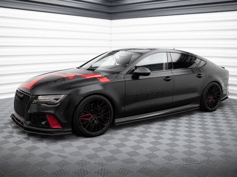 Maxton Design Street PRO Front Splitter Audi A7 RS7 Look C7