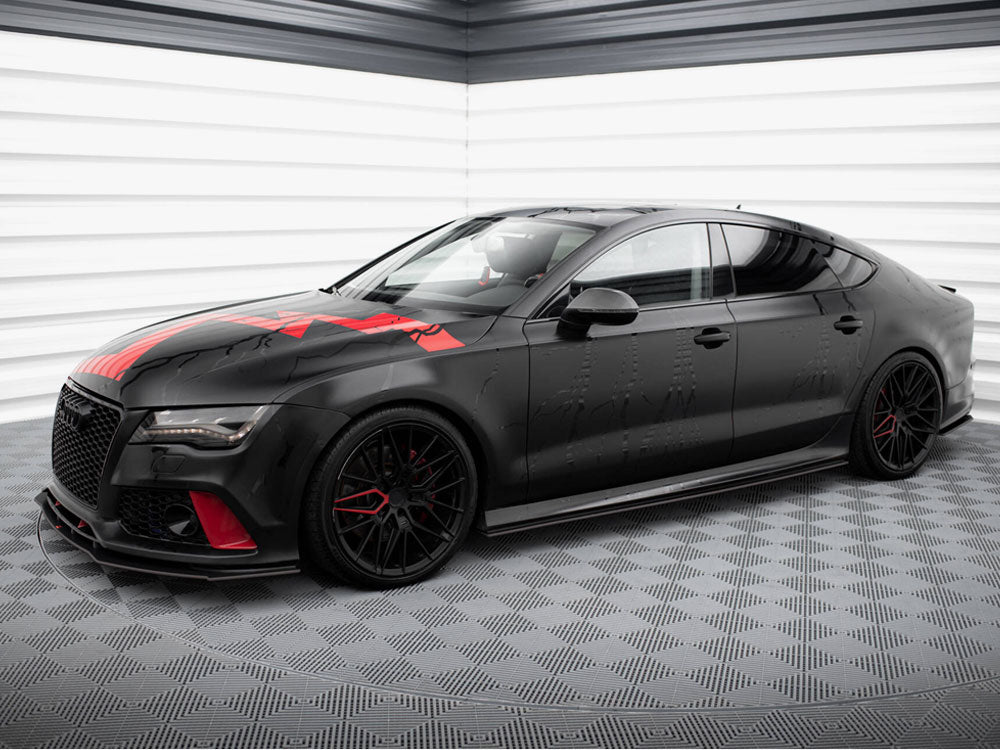 Maxton Design Street PRO Side Skirts Diffusers Audi A7 RS7 Look C7
