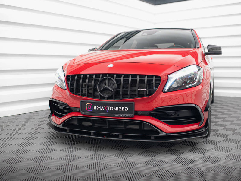 Maxton Design Street PRO Front Splitter Mercedes-Benz A 45 AMG Aero W176 Facelift