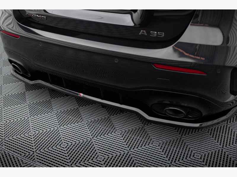 Maxton Design Rear Splitter (Vertical Bars) Mercedes-AMG A35 Hatchback W177