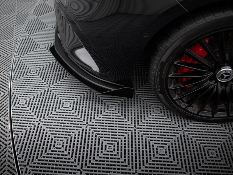 Maxton Design Street PRO Front Splitter + Flaps Mercedes-AMG A35 W177 Facelift