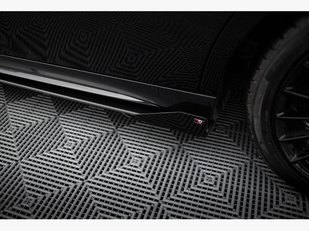 Maxton Design Street PRO Side Skirts Diffusers + Flaps Mercedes-AMG A35 W177 Facelift