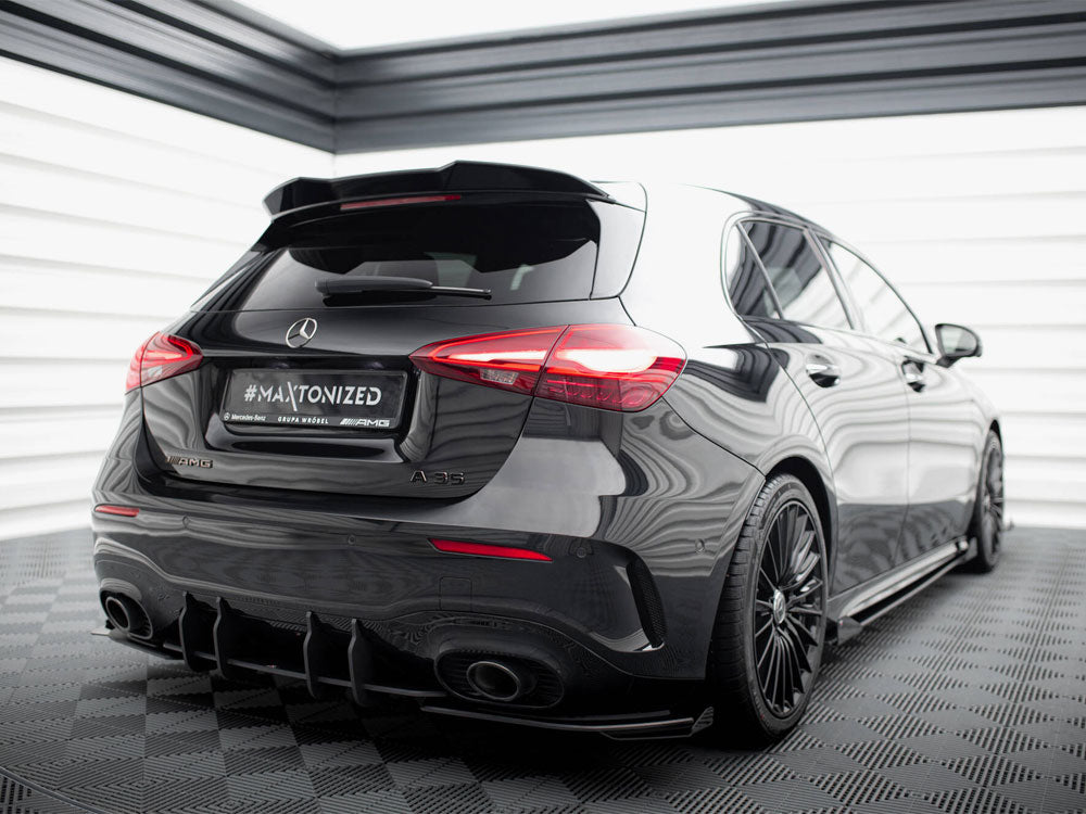 Maxton Design Street Pro Rear Side Splitters + Flaps Mercedes-AMG A35 Hatchback W177