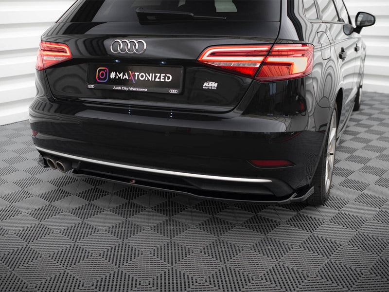 Maxton Design Rear Side Splitters Audi A3 Sportback 8V Facelift