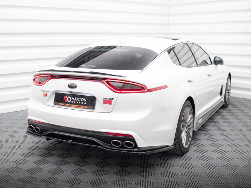 Maxton Design Central Rear Splitter (Vertical Bars) Kia Stinger Mk1