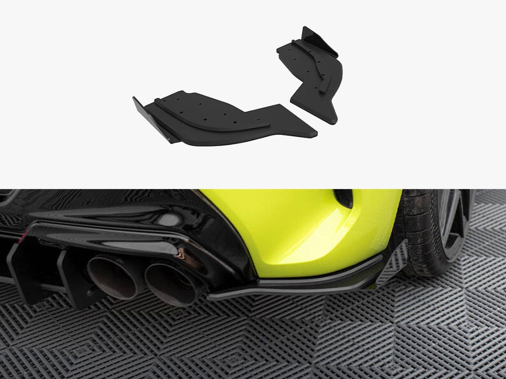 Maxton Design Street Pro Rear Side Splitters V.2 + Flaps V.2 BMW 1 F40 M-Pack / M135i