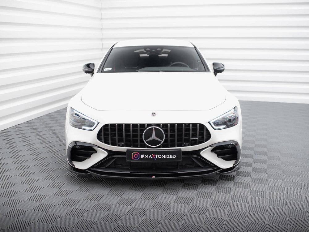 Maxton Design Front Splitter V.1 Mercedes-AMG GT 43 4 Door Coupe V8 Styling Package