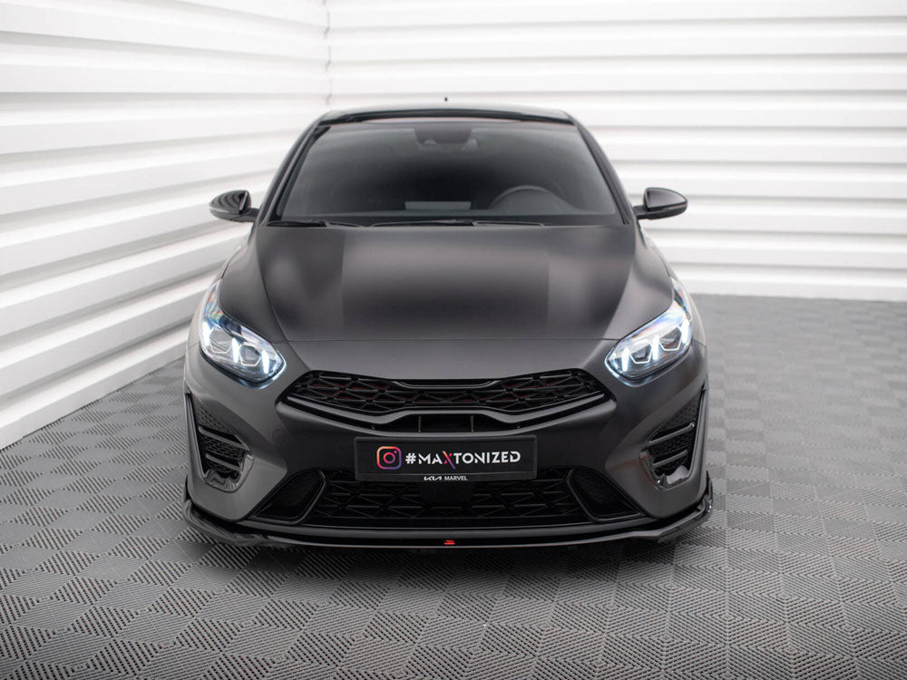 Maxton Design Front Splitter V.1 Kia Proceed GT Mk3 Facelift / Ceed GT / GT - Line Mk1 Facelift