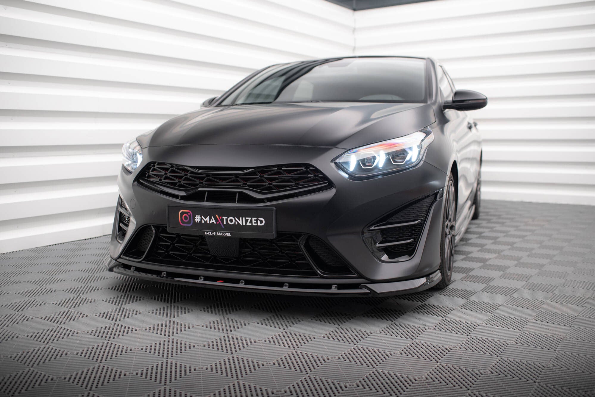 Maxton Design Front Splitter V.2 Kia Proceed GT Mk3 Facelift / Ceed GT / GT - Line Mk1 Facelift
