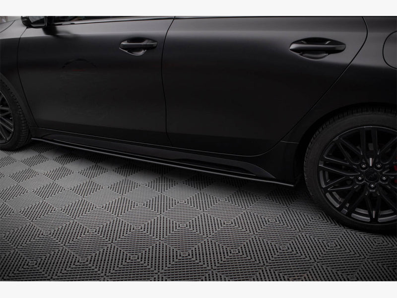 Maxton Design Street PRO Side Skirts Diffusers Kia Proceed GT / GT-Line Mk1 Facelift / Ceed GT Mk3 Facelift