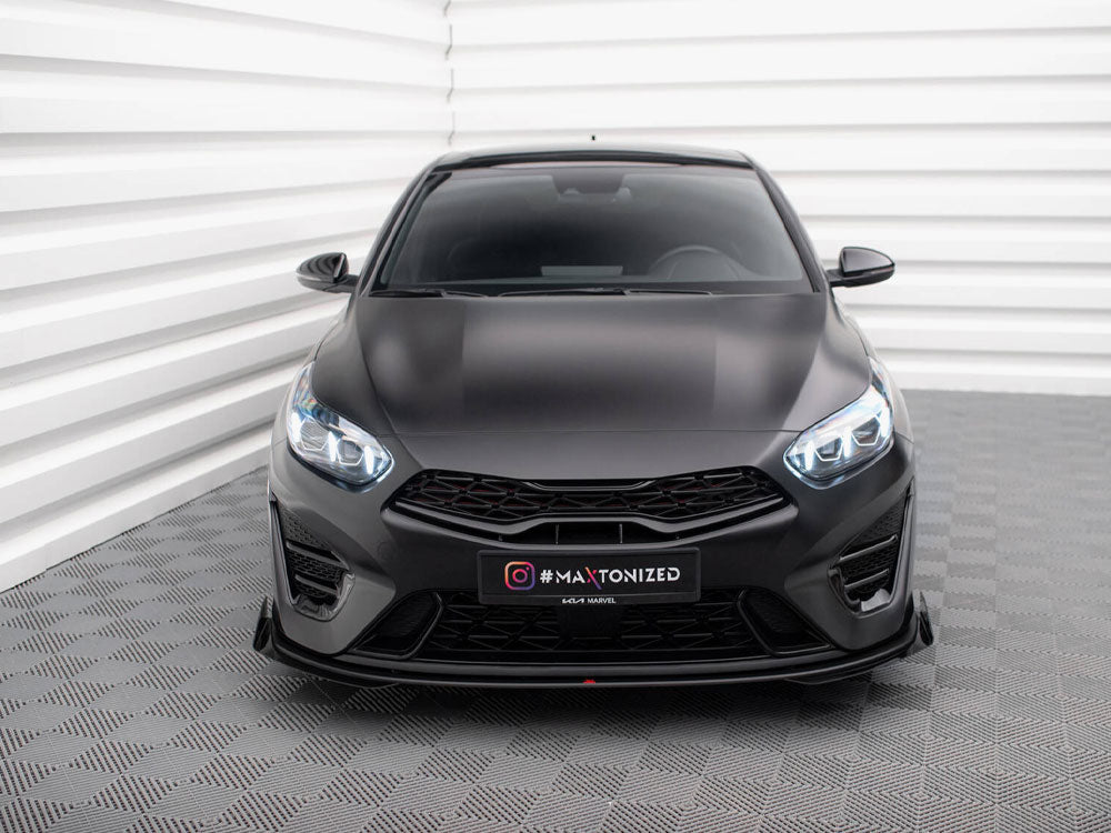 Maxton Design Street PRO Front Splitter + Flaps Kia Proceed GT Mk3 Facelift / Ceed GT / GT - Line Mk1 Facelift
