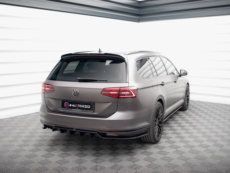 Maxton Design Rear Splitter (Vertical Bars) Volkswagen Passat R-Line B8
