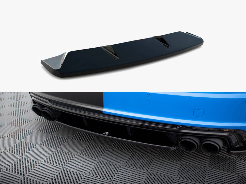 Maxton Design Central Rear Splitter Audi TT S 8S Facelift