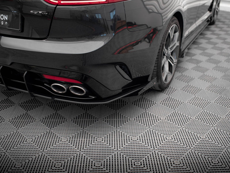 Maxton Design Street Pro Rear Side Splitters + Flaps Kia Stinger GT / GT-Line Mk1