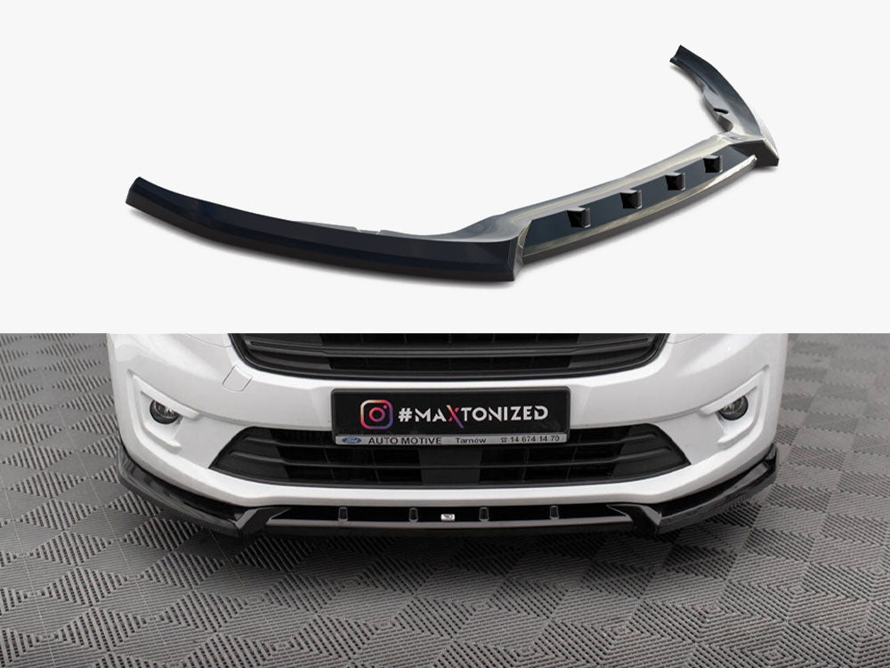 Maxton Design Front Splitter V.2 Ford Transit Connect Mk2 Facelift
