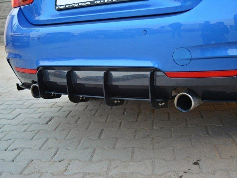 Maxton Design Rear Diffuser & Rear Side Splitters BMW 4 Coupe / Gran Coupe / Cabrio M-Pack F32 / F36 / F33