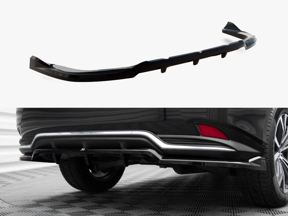 Maxton Design Central Rear Splitter (Vertical Bars) Lexus RX Mk4 Facelift