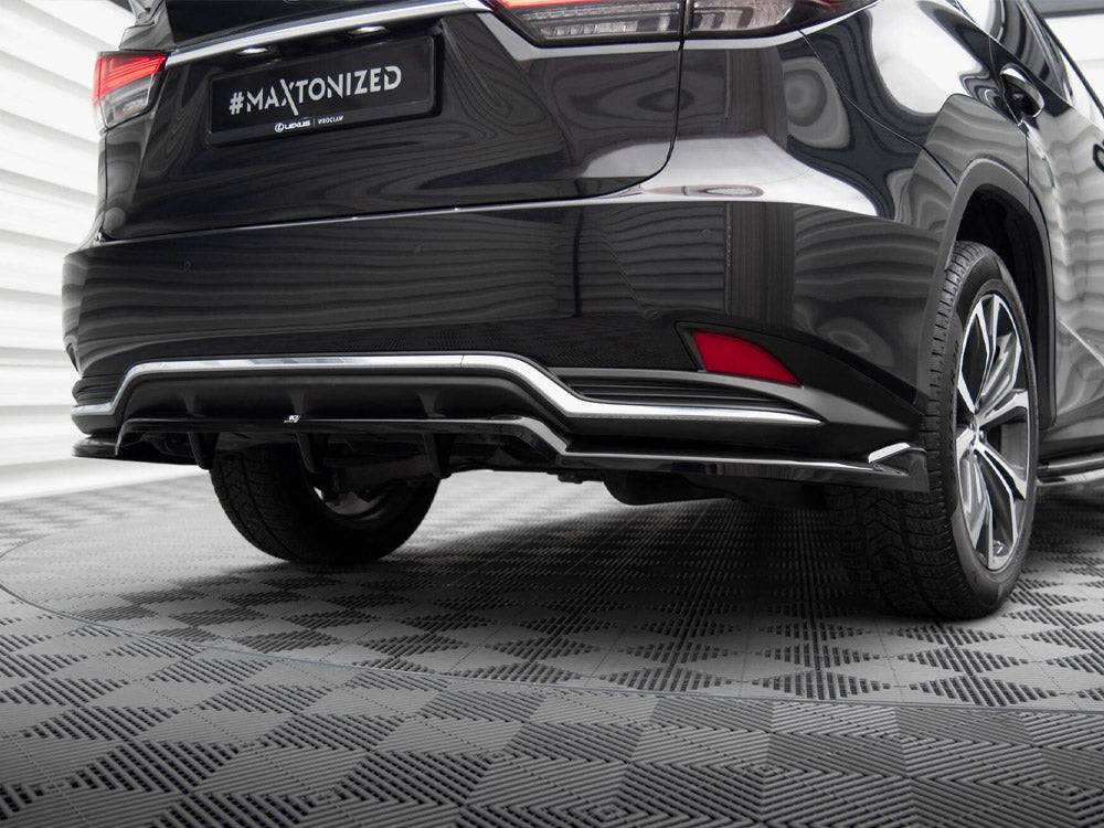 Maxton Design Central Rear Splitter (Vertical Bars) Lexus RX Mk4 Facelift