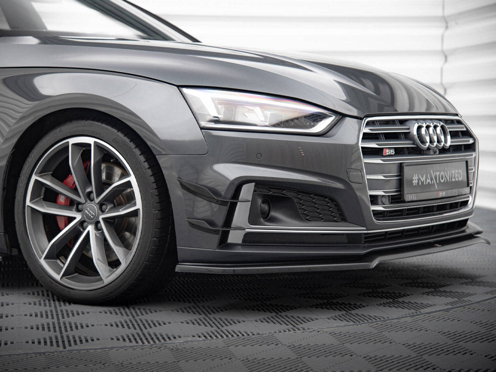 Maxton Design Front Bumper Wings (Canards) Audi S5 / A5 S-Line Coupe / Sportback F5