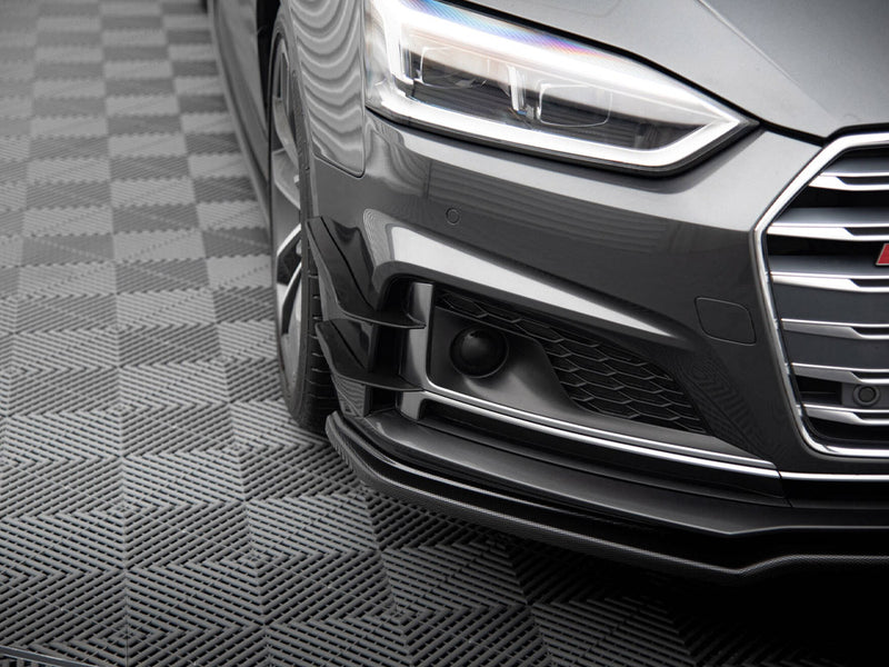 Maxton Design Front Bumper Wings (Canards) Audi S5 / A5 S-Line Coupe / Sportback F5