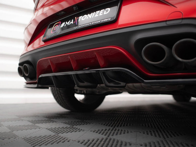 Maxton Design Central Rear Splitter (Vertical Bars) Cupra Leon Hatchback Mk1