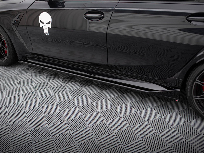 Maxton Design Side Skirts Diffusers V.3 CSL Look BMW M3 Sedan / Touring G80 / G81