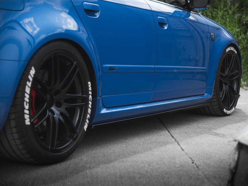 Maxton Design Side Skirts Splitters Audi RS4 B7