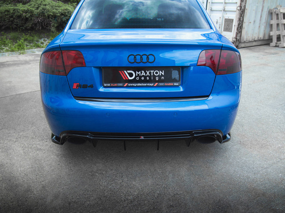 Maxton Design Rear Side Splitters V.2 Audi RS4 Sedan B7 - Carbon Look