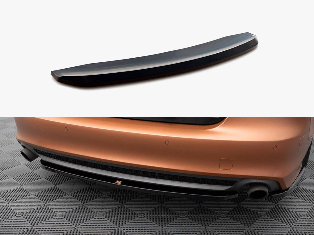 Maxton Design Central Rear Splitter Audi A7 S-Line C7