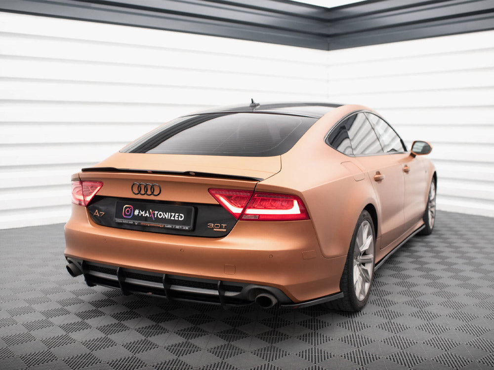 Maxton Design Street PRO Rear Diffuser Audi A7 S-Line C7
