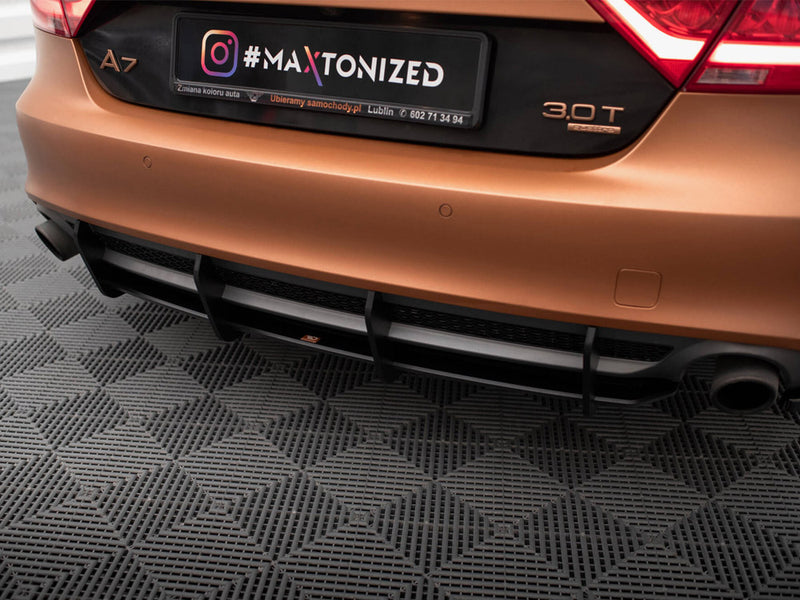 Maxton Design Street PRO Rear Diffuser Audi A7 S-Line C7