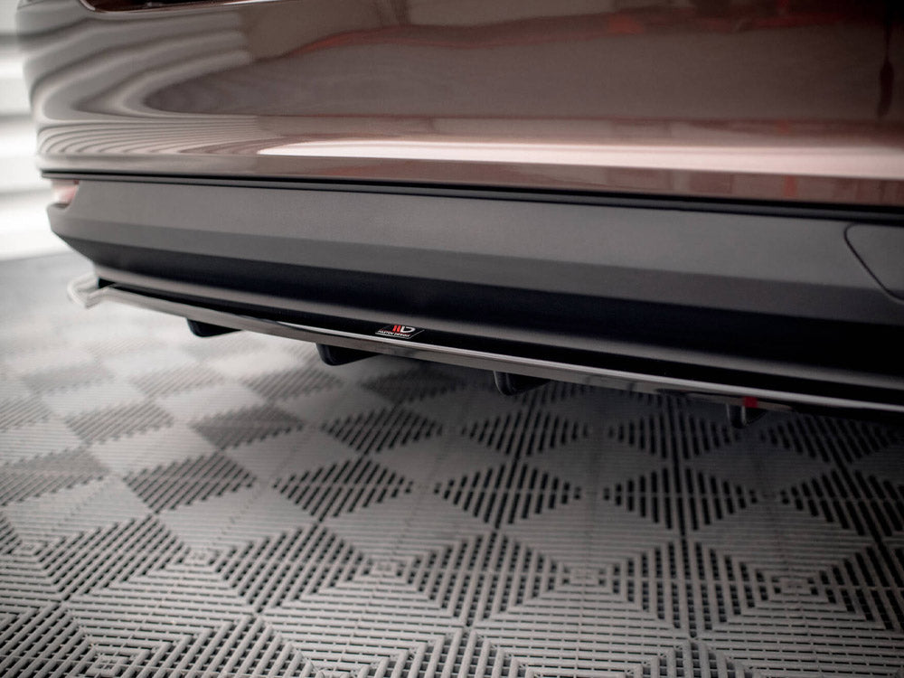 Maxton Design Central Rear Splitter (Vertical Bars) Fiat Tipo S Sedan Mk1