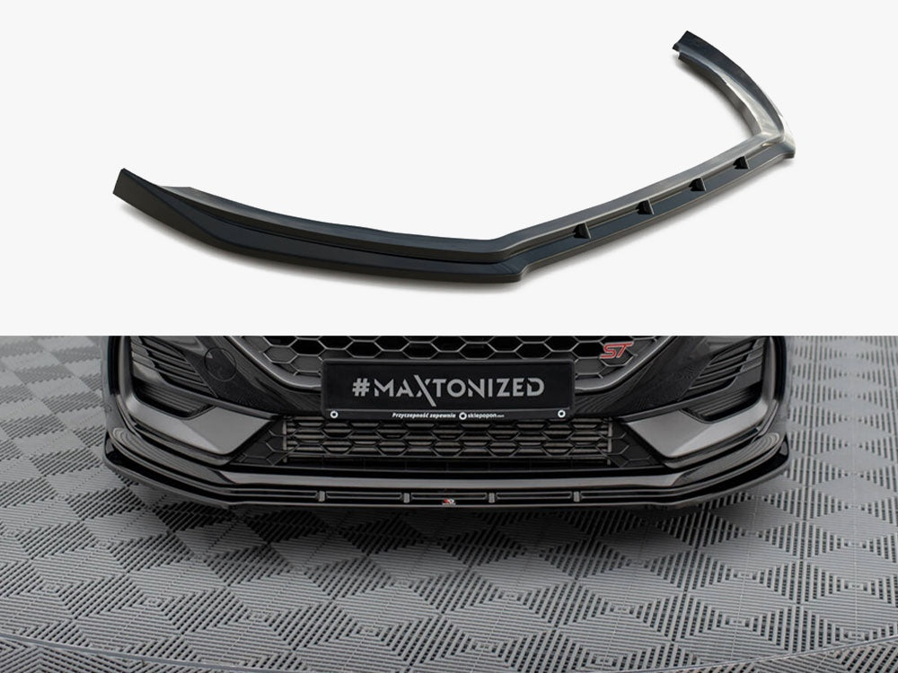 Maxton Design Front Splitter V.2 Ford Fiesta ST / ST-Line Mk8 Facelift
