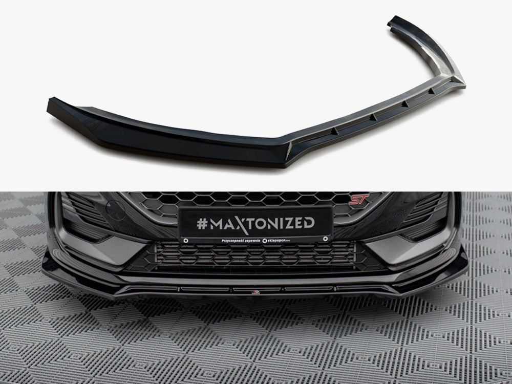 Maxton Design Front Splitter V.4 Ford Fiesta ST / ST-Line Mk8 Facelift