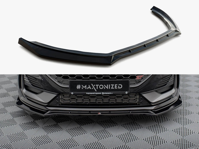 Maxton Design Front Splitter V.4 Ford Fiesta ST / ST-Line Mk8 Facelift