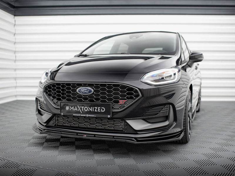 Maxton Design Front Splitter V.4 Ford Fiesta ST / ST-Line Mk8 Facelift