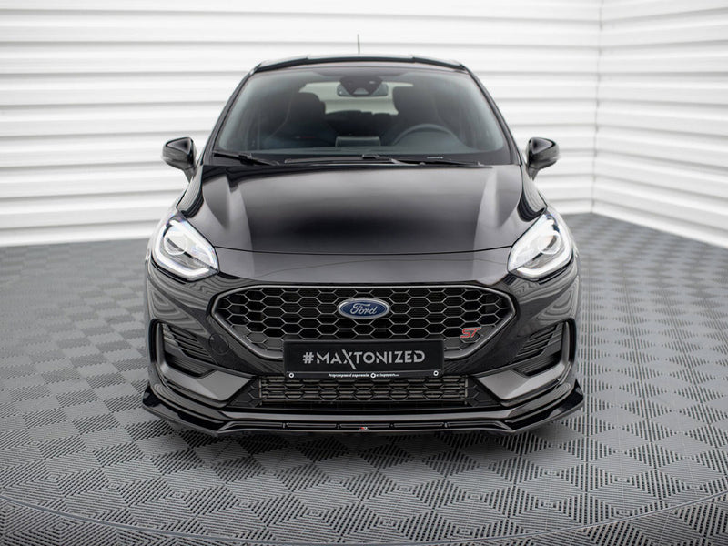 Maxton Design Front Splitter V.4 Ford Fiesta ST / ST-Line Mk8 Facelift
