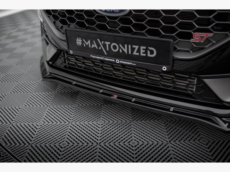 Maxton Design Front Splitter V.4 + Flaps Ford Fiesta ST / ST-Line Mk8 Facelift
