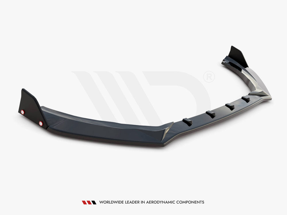 Maxton Design Front Splitter V.4 + Flaps Ford Fiesta ST / ST-Line Mk8 Facelift