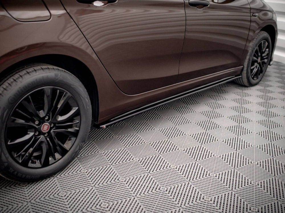 Maxton Design Side Skirts Diffusers Fiat Tipo S-Design - Carbon Look